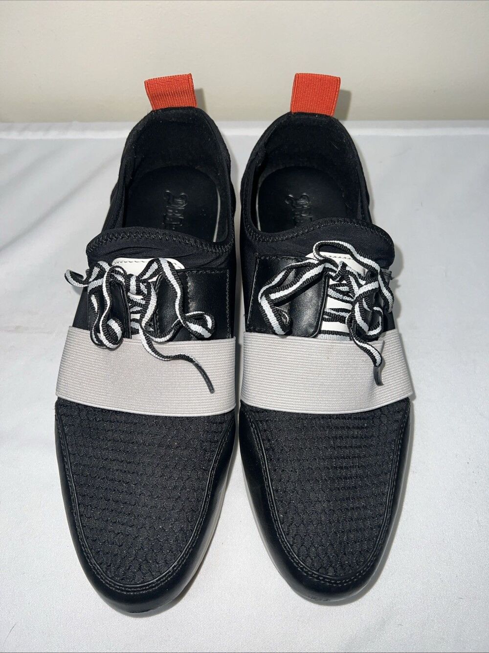 Brash Black Red Gray White Ladies Cody Multicolor Sneaker, Size 10 Slip On - Picture 3 of 7